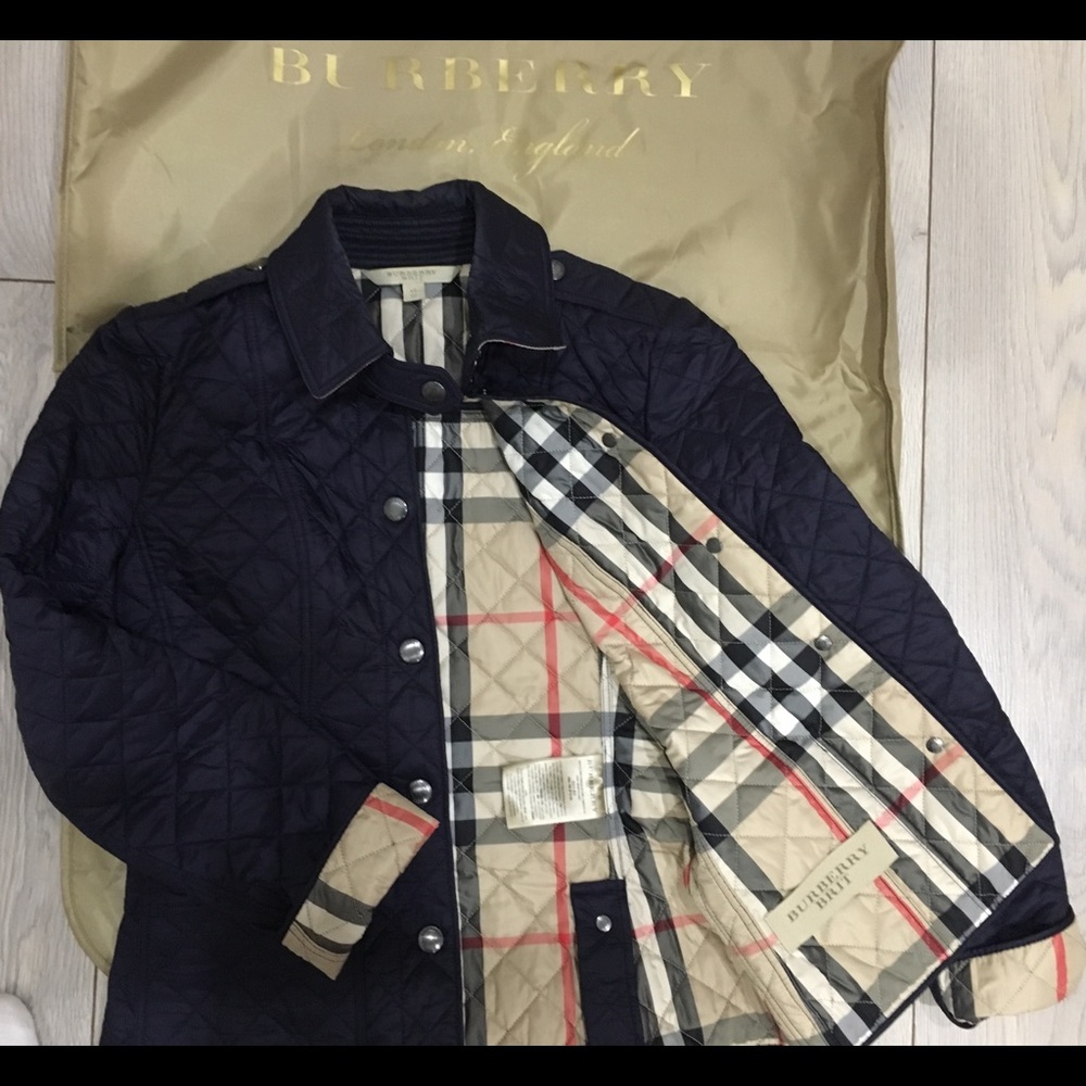 BURBERRY COAT, XS, Navy